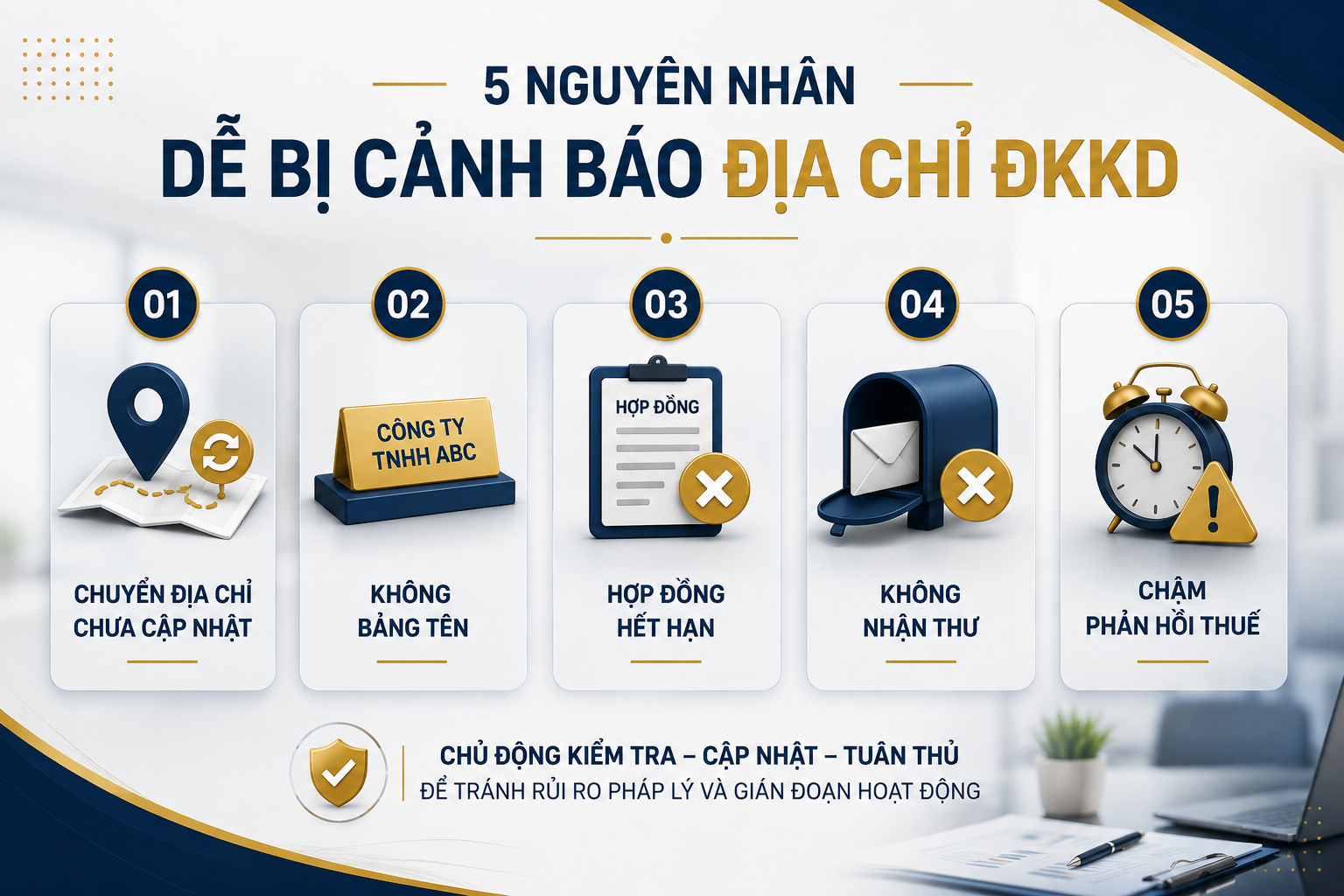 Cảnh báo về địa chỉ ĐKKD